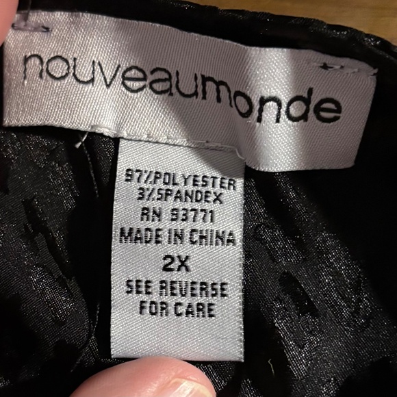 Black nouveaumonde blouse - Picture 5 of 6